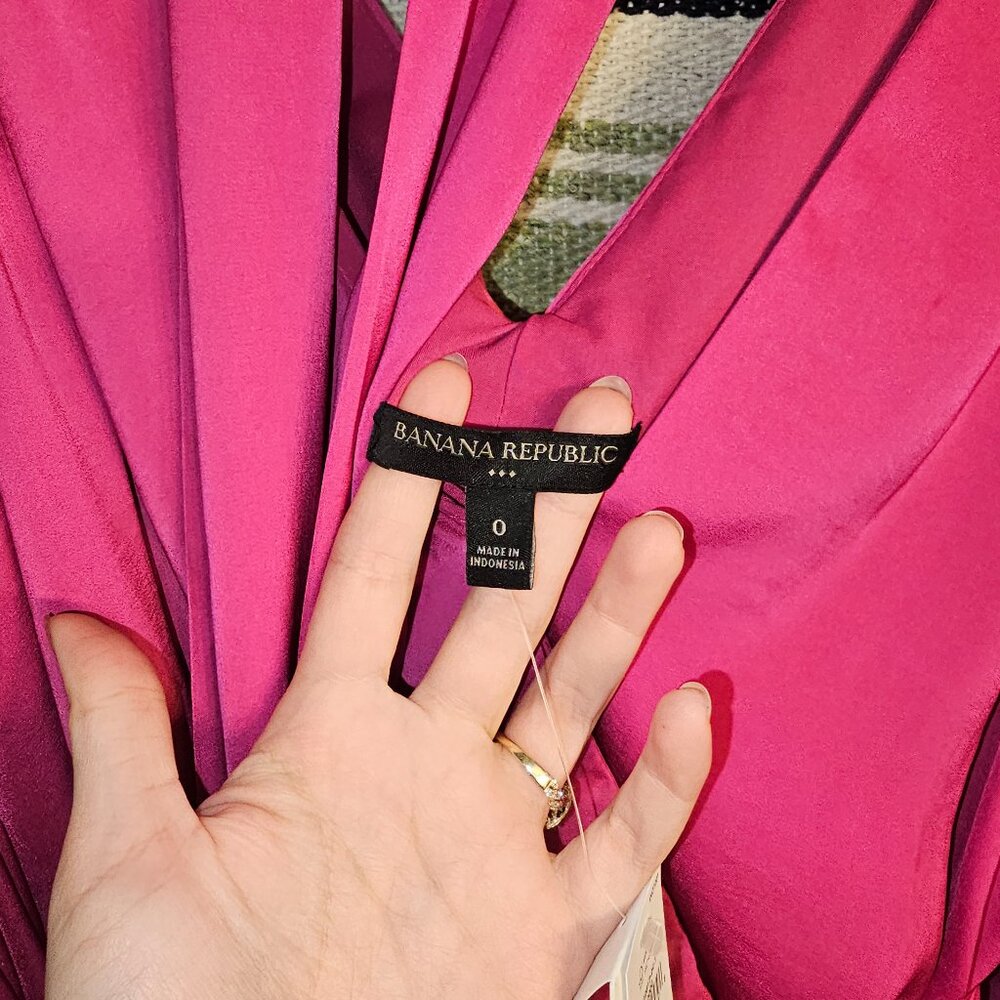 nwt banana republic pink blouse - Picture 3 of 7